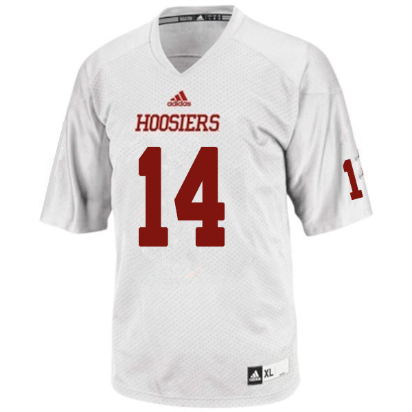 Men #14 Andre Brown Jr. Indiana Hoosiers College Football Jerseys Sale-White